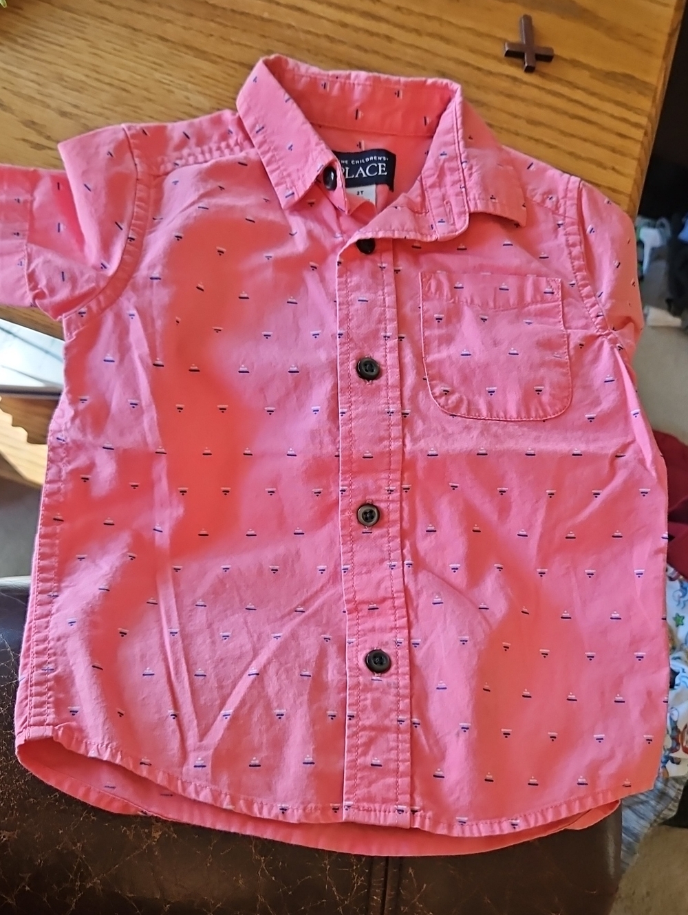 Place Boys 2T Pink Button Down Shirt